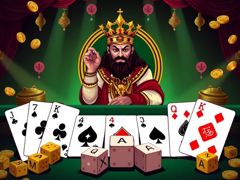 Blend of Jhandi Munda and Teen Patti. Regional rules and festive bonuses!