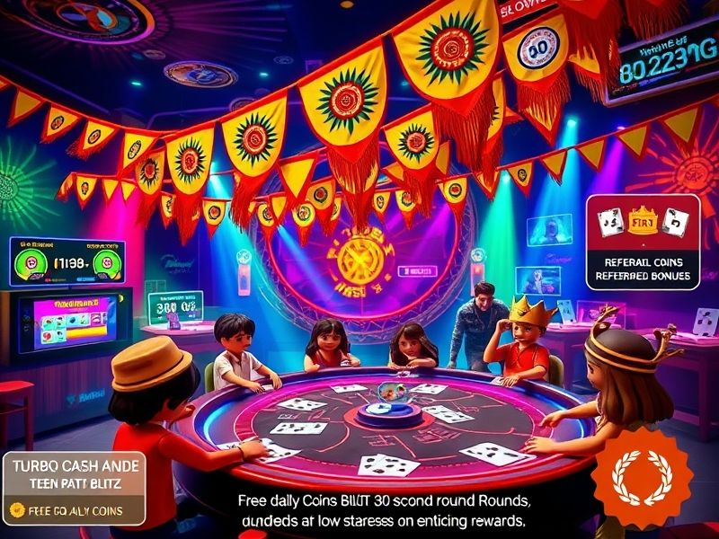 Blend of Jhandi Munda and Teen Patti. Regional rules and festive bonuses!